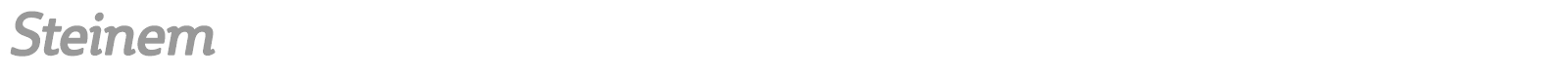 Steinem font preview